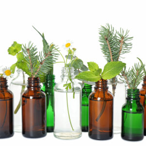 essential oils in bottles