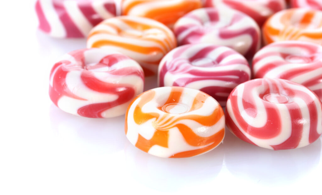 Candies that represent flavours